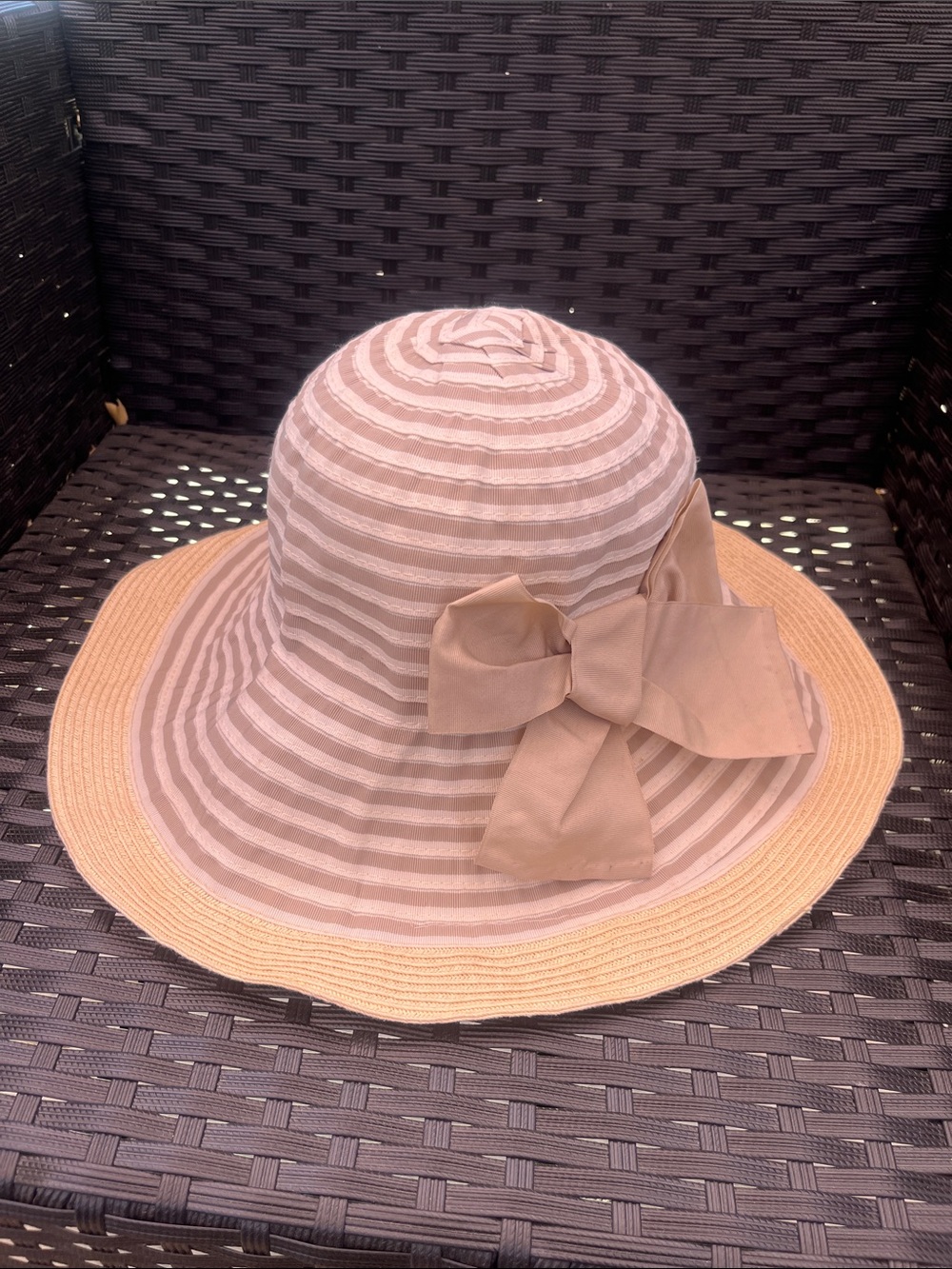 NWT Bucket Ribbon Sun Hat - Picture 4 of 6